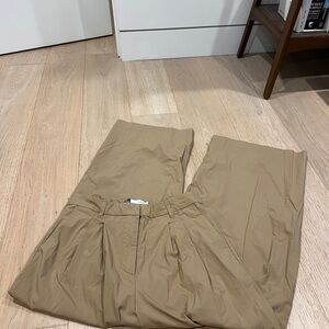 Old Navy High Rise Adjustable Waist - Tan Trouser - 12 - Wide leg